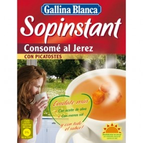 SOPINSTANT GALLINA BLANCA crema al jerez sobre 48 grs